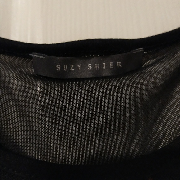 Metallic Black Holiday Dress - Picture 5 of 5